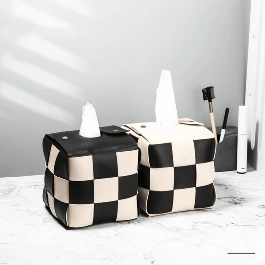 Checkerboard Charm: Tissue Box