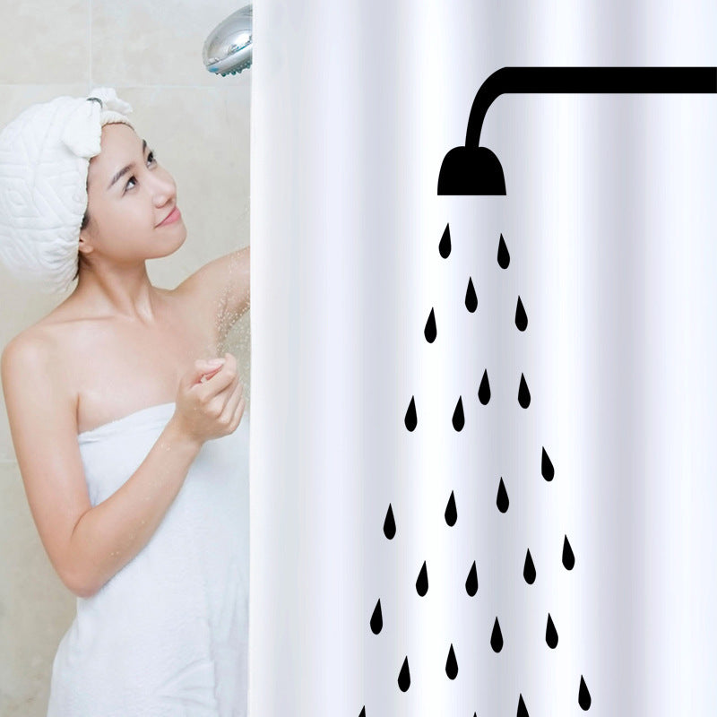 Shower Print Shower Curtain