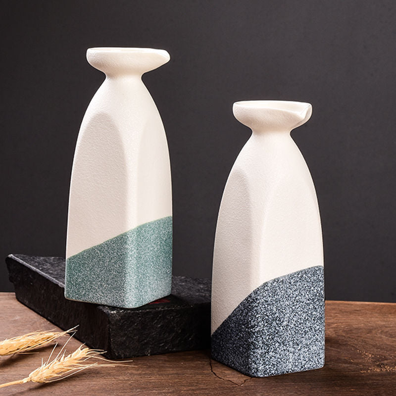 Ceramic Carafe and Glasses Set