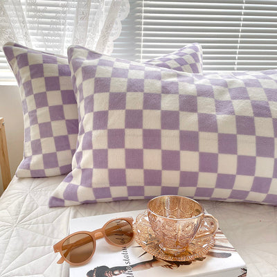 Cozy Checker Flannel Pillowcase