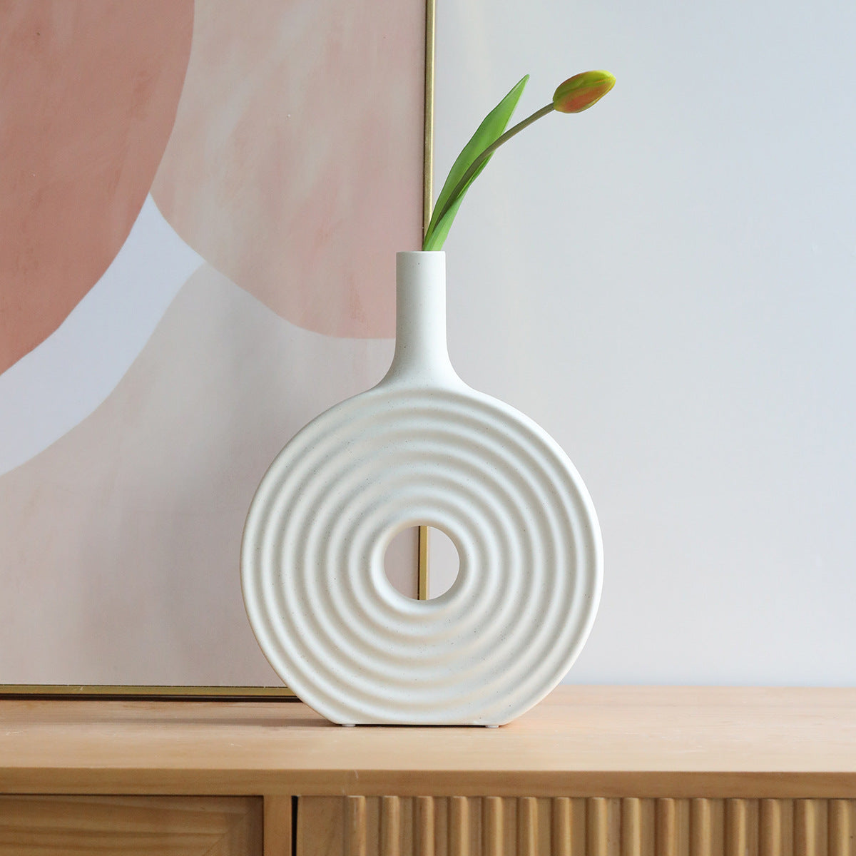 Earthen Elegance: Natural Ceramic Vase