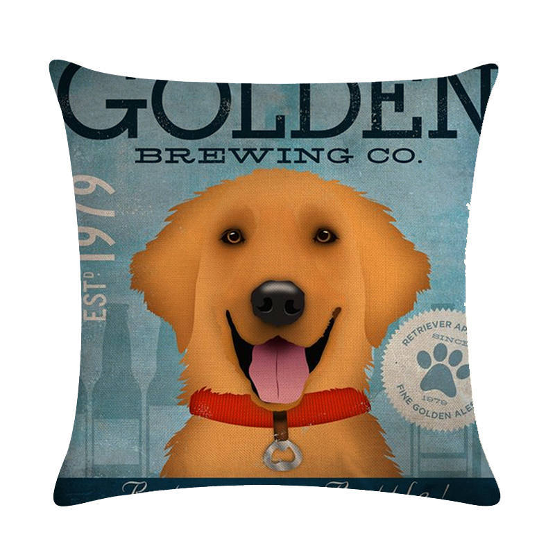 Vintage Paws: Dog-Themed Cushion Covers