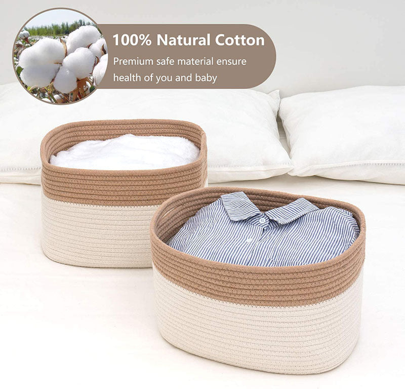 Cotton Craft Rectangular Storage Basket