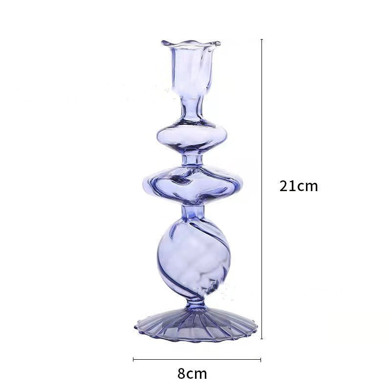 Radiant Spectrum Hand-Blown Glass Vase