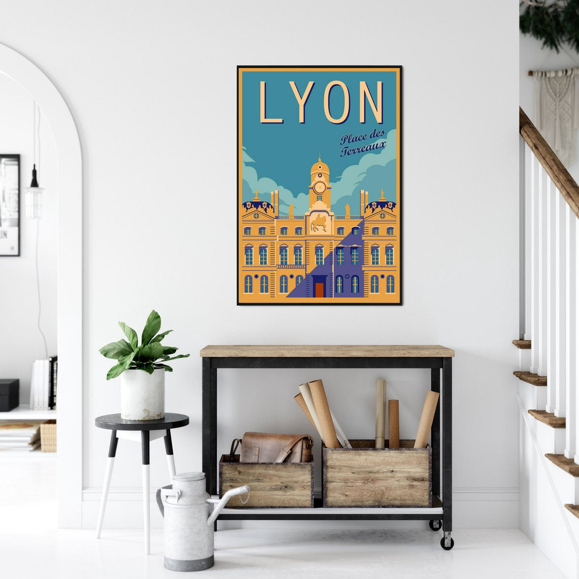 Lyon Artistry: Vintage Tours of France Wall Poster