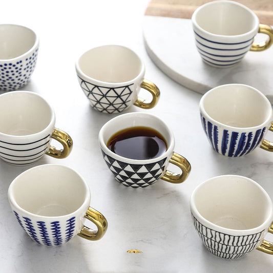 Artisan Elegance: Patterned Teacup