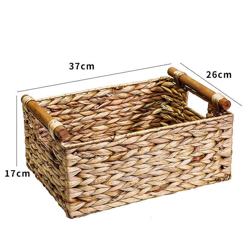 Rattan Rise Straw Rattan Storage Basket