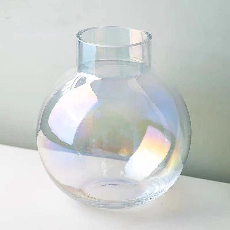 Crystal Clear: Glass Hydroponic Flower Vase