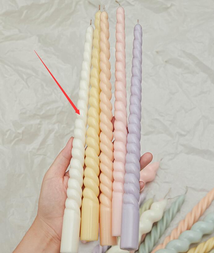 Pastel Glow Wax Candlesticks