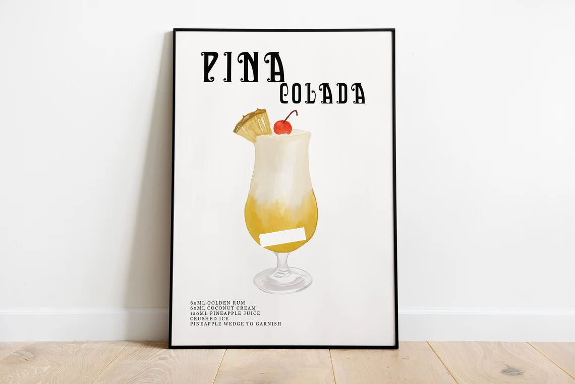 Vintage Spirits: Classic Cocktail Wall Art