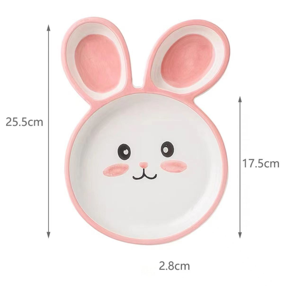 Bunny Bites: Cartoon Bunny and Carrot Plates