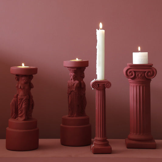 Ancient Greek Column Candle Holder