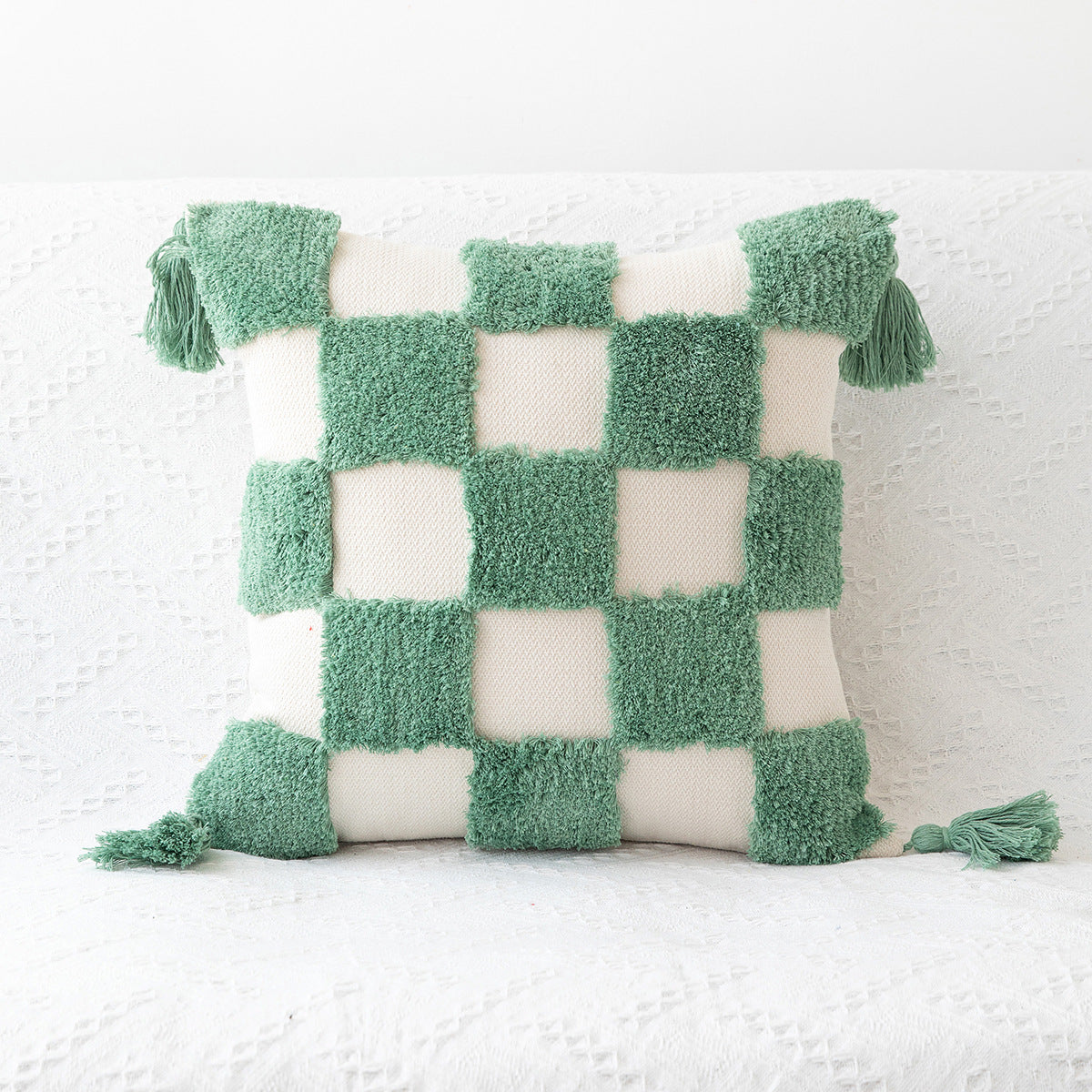 Artisanal Craft Tufted Colourburst Pillowcase