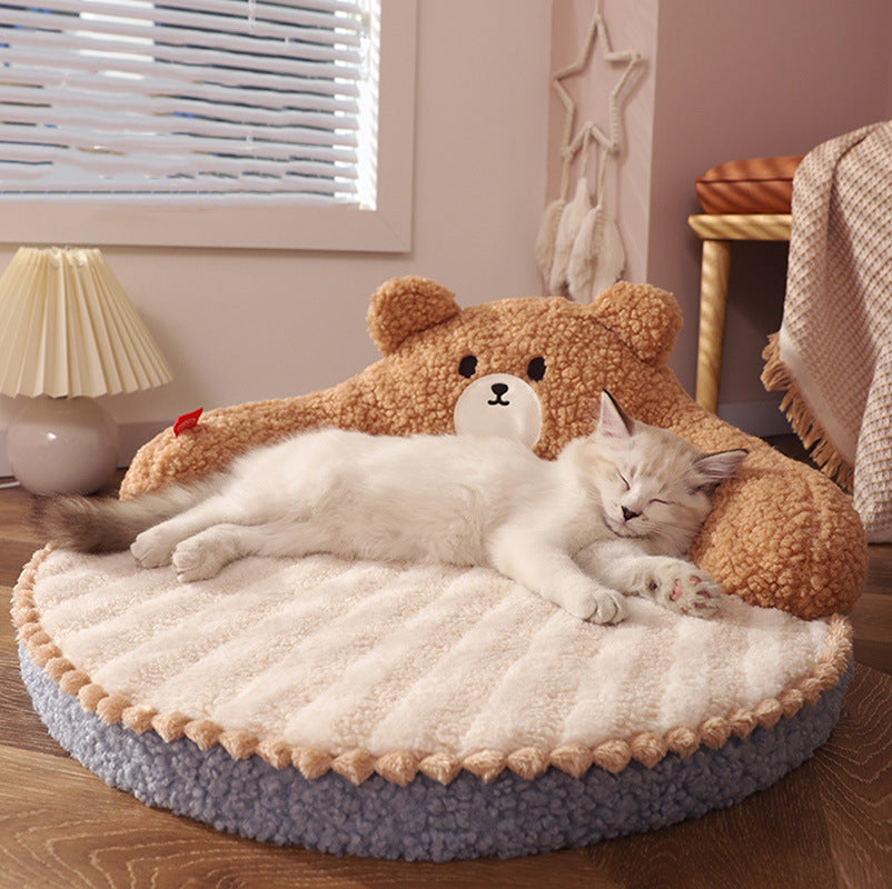 Snuggle Bear Cozy Pet Bed