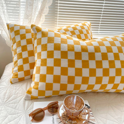 Cozy Checker Flannel Pillowcase