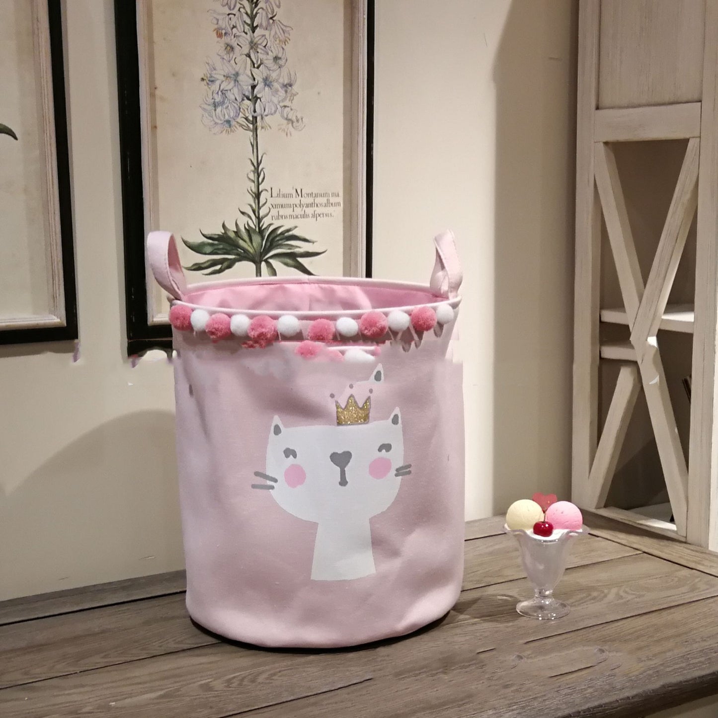 Cute Canvas Toy Storage