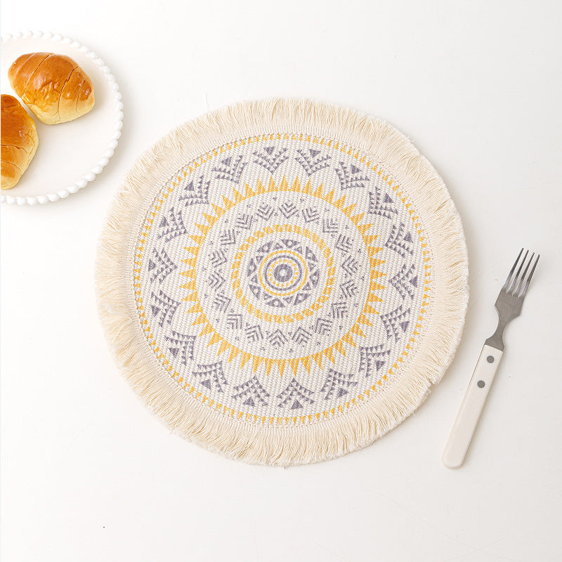 Bohemian Mandala Fabric Placemat