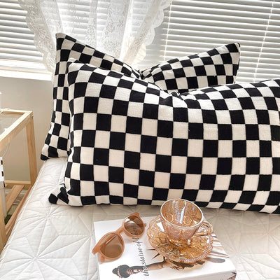 Cozy Checker Flannel Pillowcase