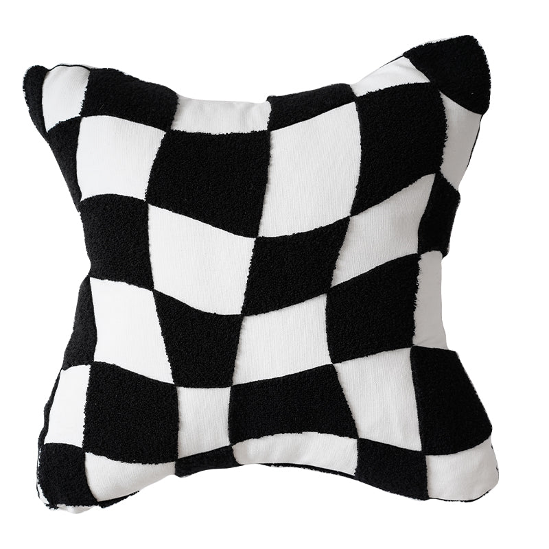 Chic Checkered: Monochrome Checkerboard Pillowcase