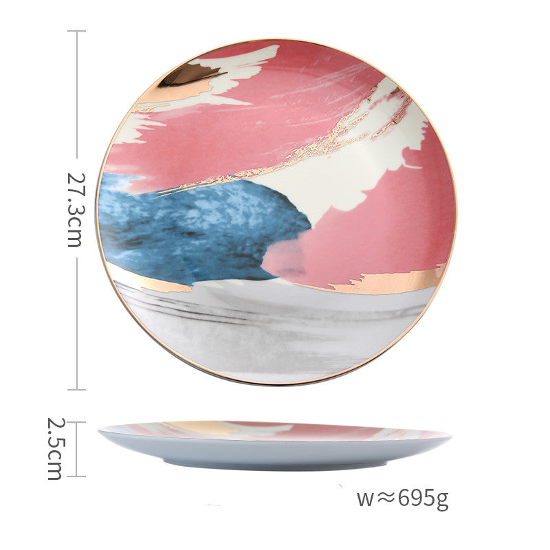 Brush stroke Spectrum: Colourful Dinnerware Set