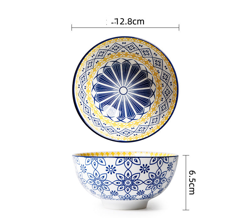 Printed Patterned Ceramic Tableware
