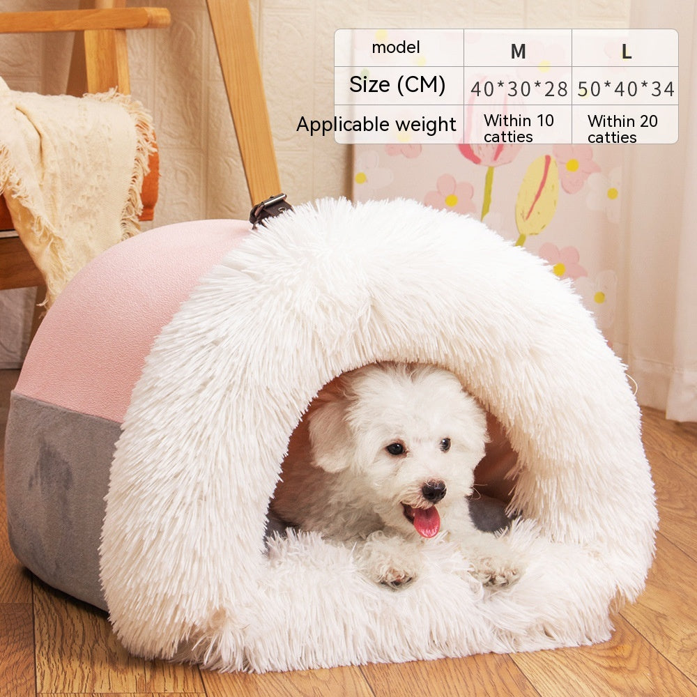 Cozy Haven Plush Pet Bed