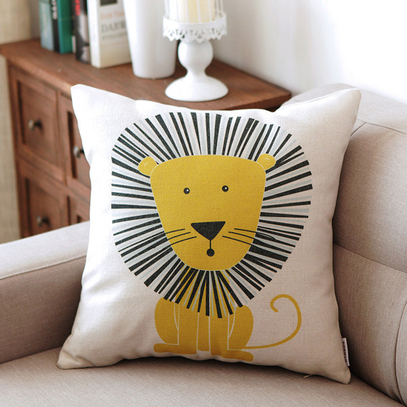 Whimsy Haven: Cute Cartoon Cushion Cases for Children's Room