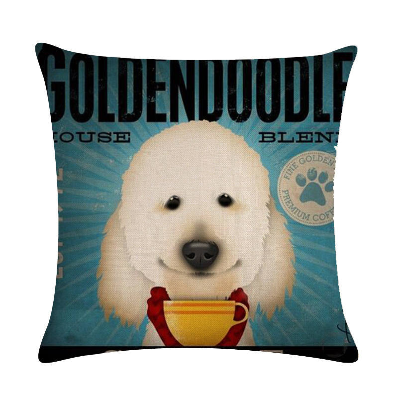 Vintage Paws: Dog-Themed Cushion Covers