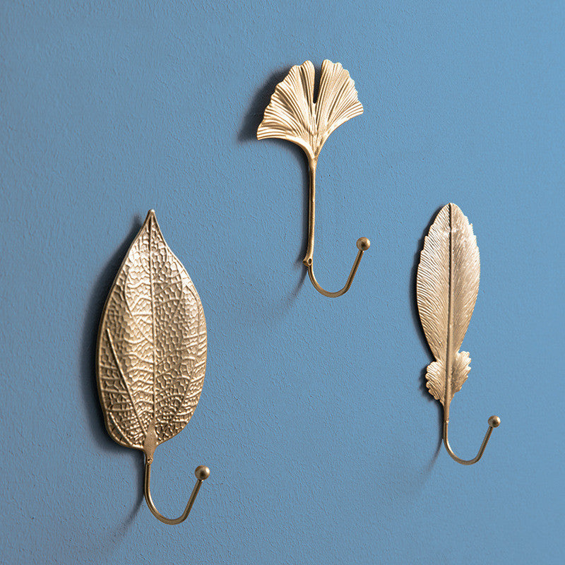 Golden Gleam Retro Wall Hooks