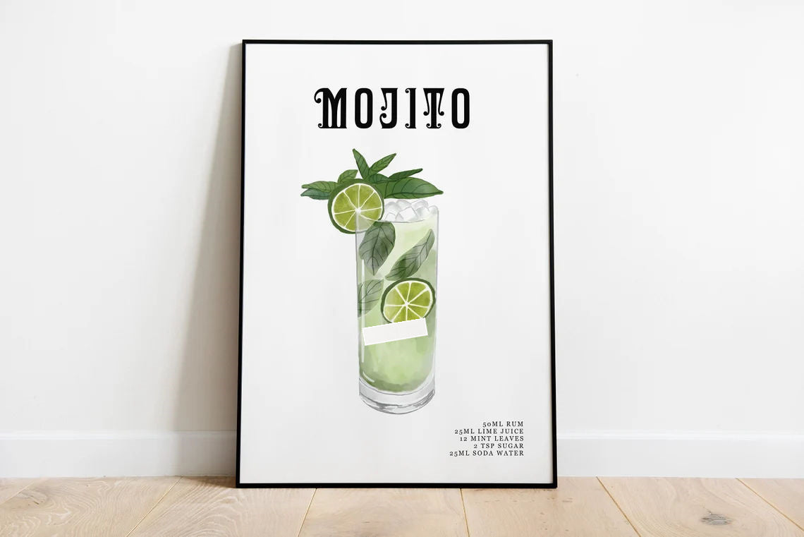 Vintage Spirits: Classic Cocktail Wall Art