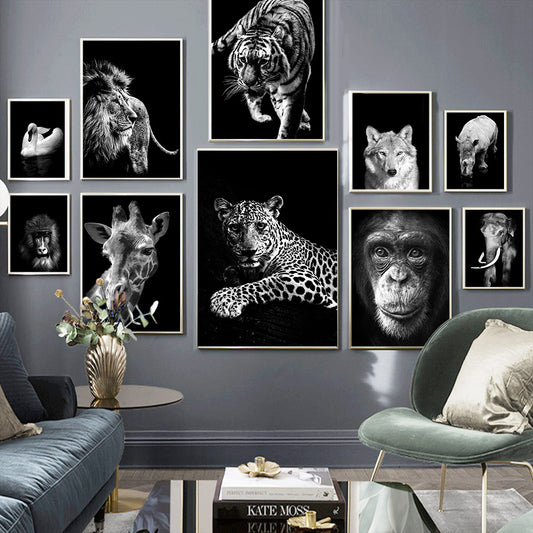 Black and White Animal Art