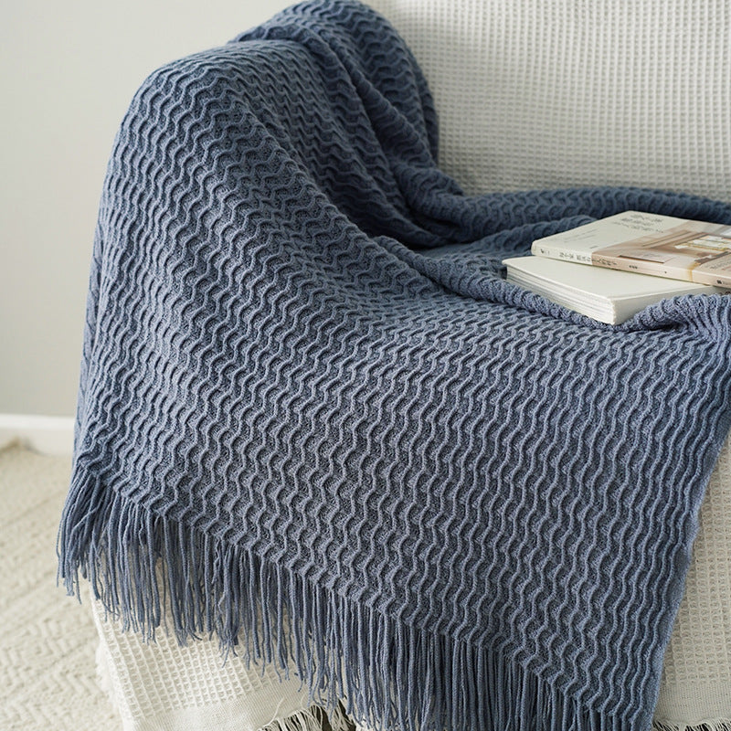 Chroma Knitted Throw Blanket