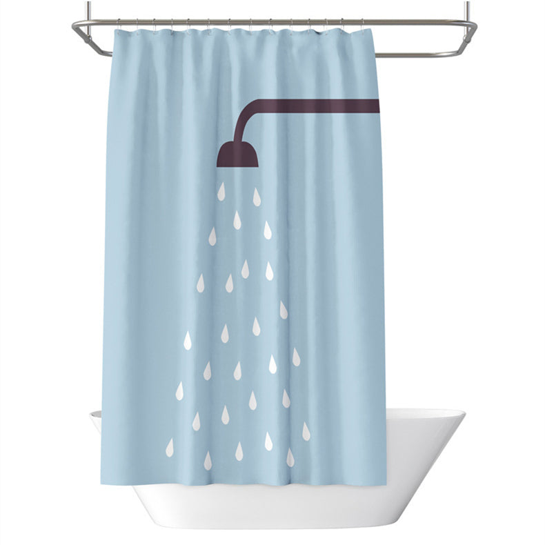 Shower Print Shower Curtain