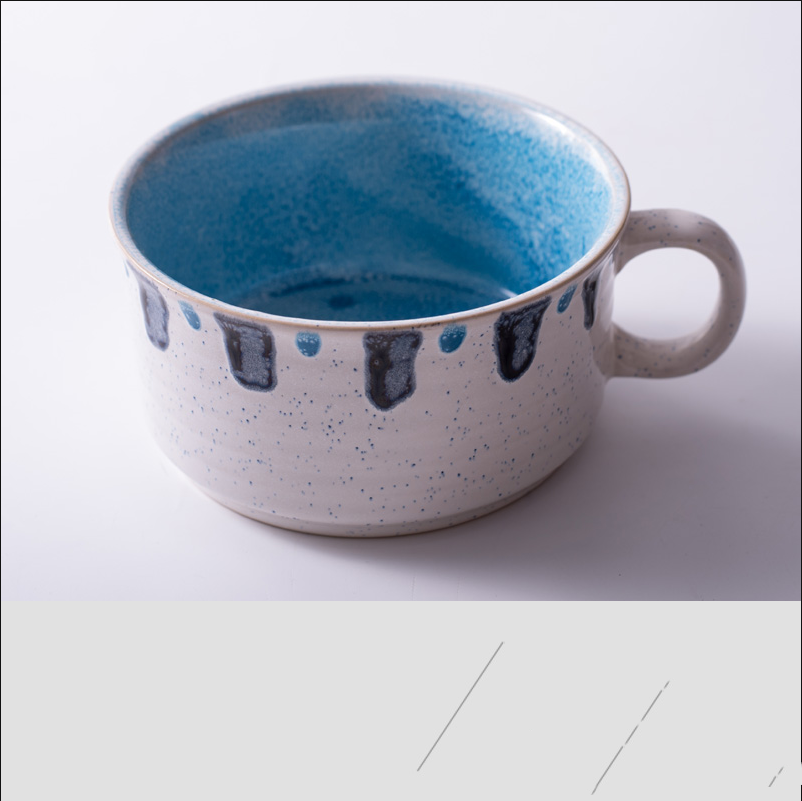 Quirky Oversized Ceramic Cup and Bowl Set