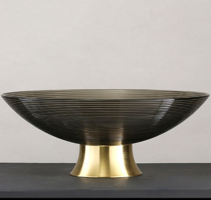 Elevated Elegance: Raised Glass Fruit Bowl