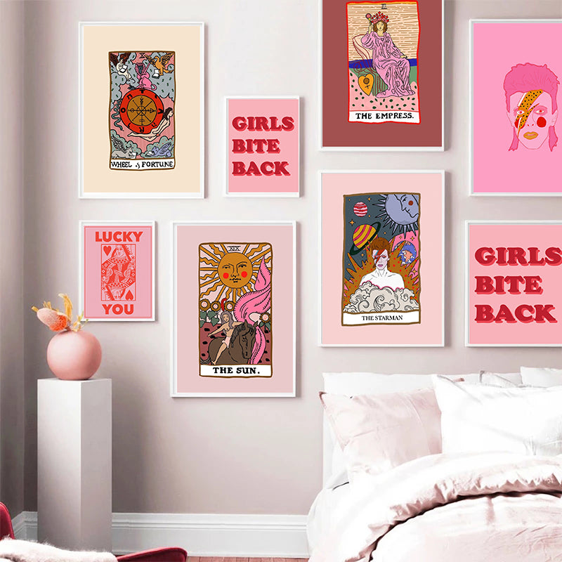 Mystic Blush: Pink Tarot Wall Art