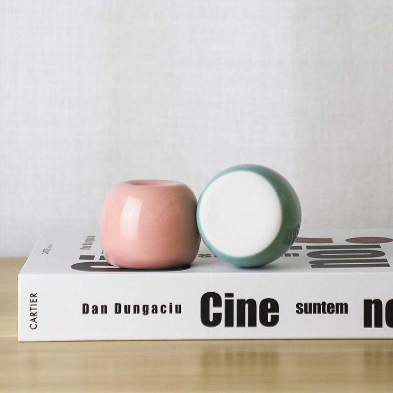 Chroma Glow: Contemporary Candle Holder