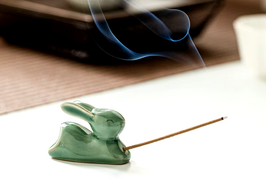 Lucky Rabbit Aroma - Jade Rabbit Incense Holder