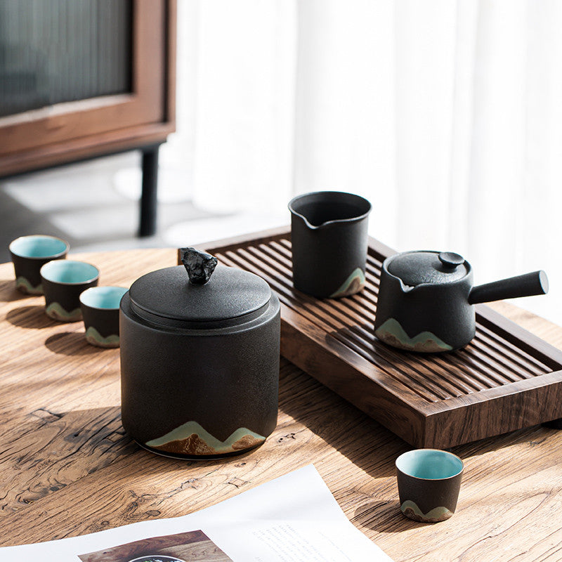 Earthen Brew: Clay Tea Storage Jar