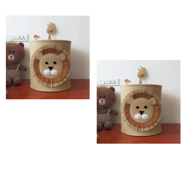 Creature Comforts: Cartoon Animal Felt Storage Basket