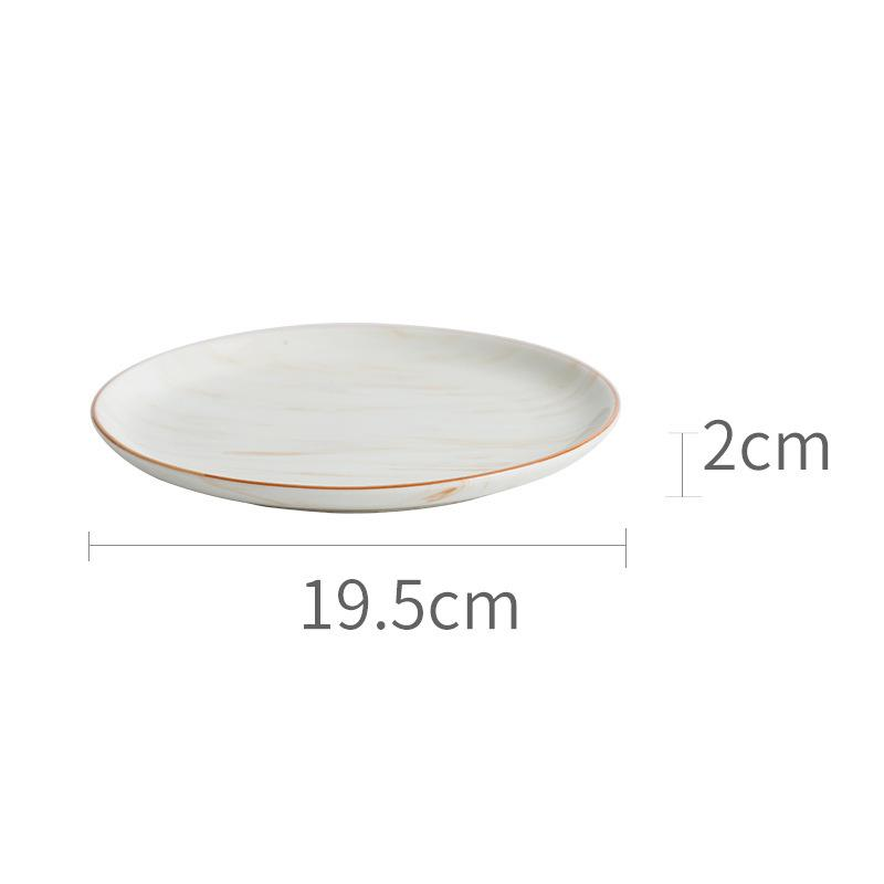 Earthen Elegance Marbled Ceramic Dinnerware