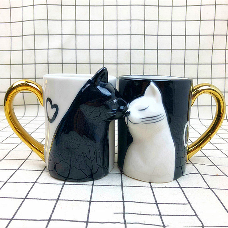 Cute Cats Kissing Mug