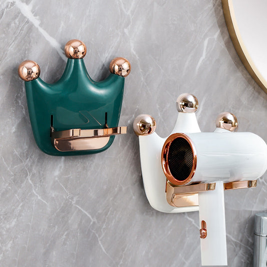 Crowning Glory: Crown Themed Hairdryer Holder