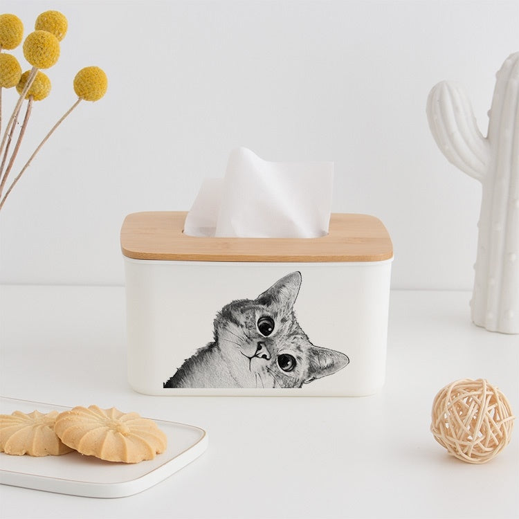 Kitty Comfort: Cat-Themed Tissue Box