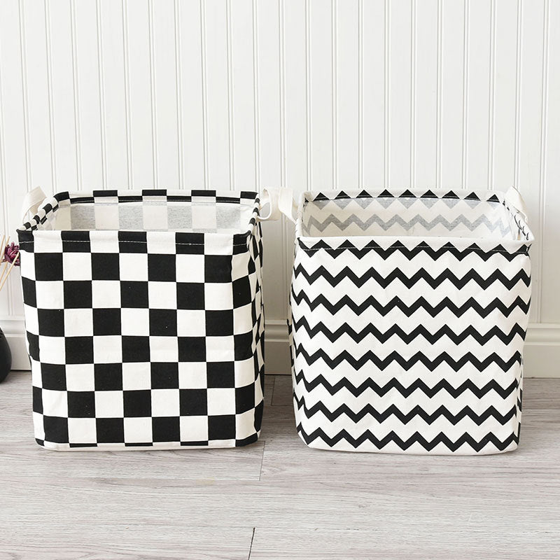 Mono Fold: Monochrome Foldable Laundry Baskets