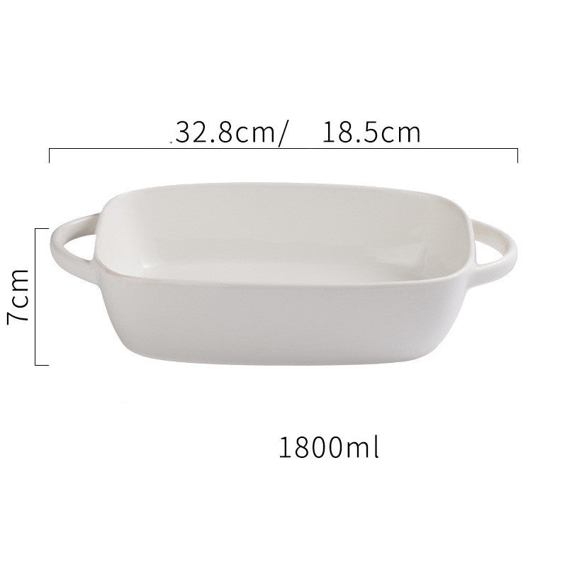 Duo Grip Rectangular Ceramic Baking Dish