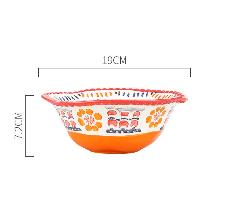 Retro Hand-Drawn Rice Bowls