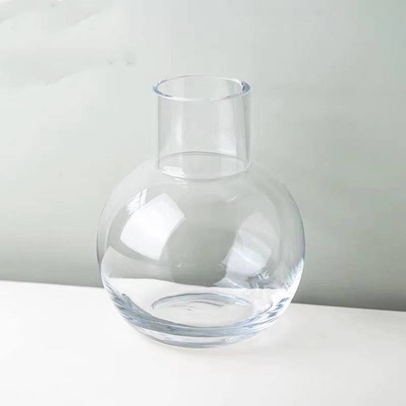 Crystal Clear: Glass Hydroponic Flower Vase