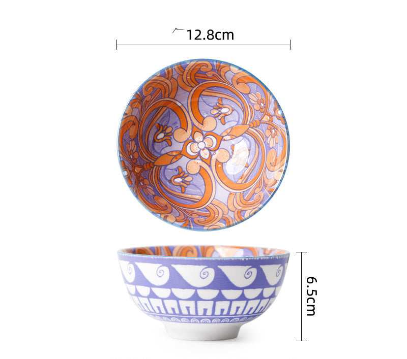 Printed Patterned Ceramic Tableware