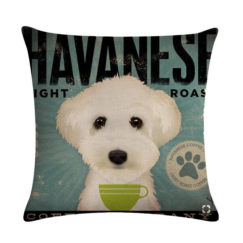 Vintage Paws: Dog-Themed Cushion Covers